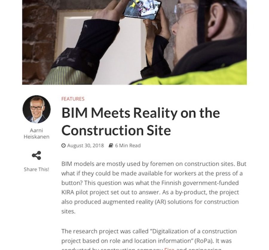 BIM Meets Reality on the Construction Site - AEC Business